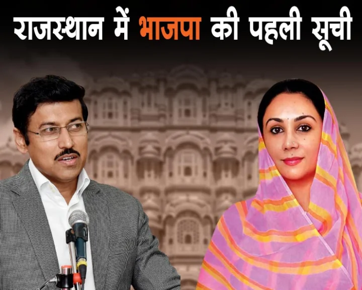 Rajasthan BJP List