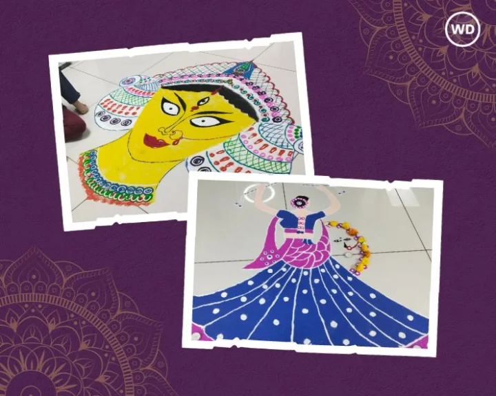 navratri rangoli designs 2023