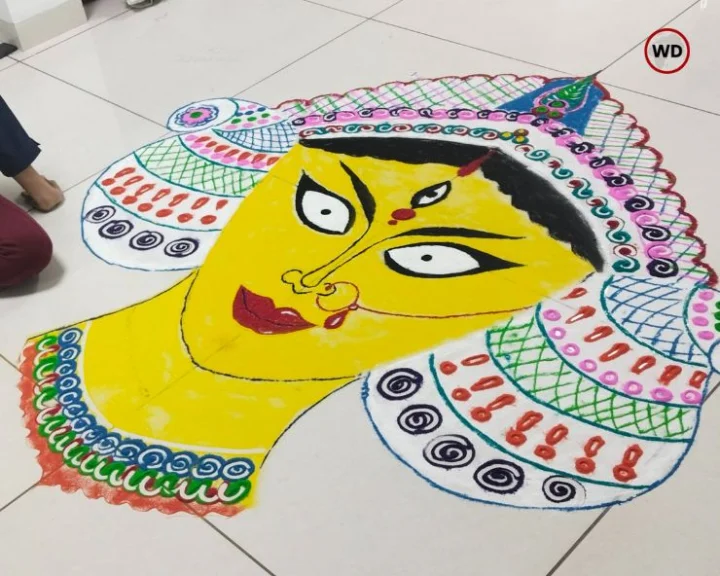 navratri rangoli designs 
