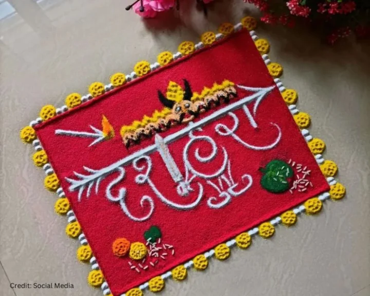 dussehra rangoli 2023