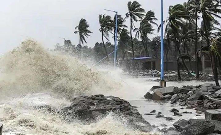 Cyclonic storm in the Bay of Bengal