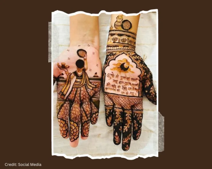 karwa chauth mehndi design 2023