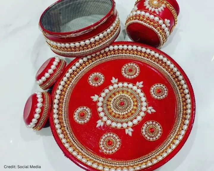 karwa chauth thali decoration ideas