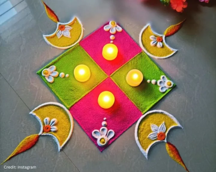chhoti diwali rangoli design