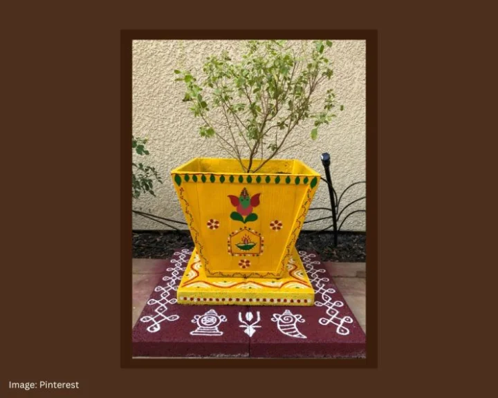 tulsi vivah decoration
