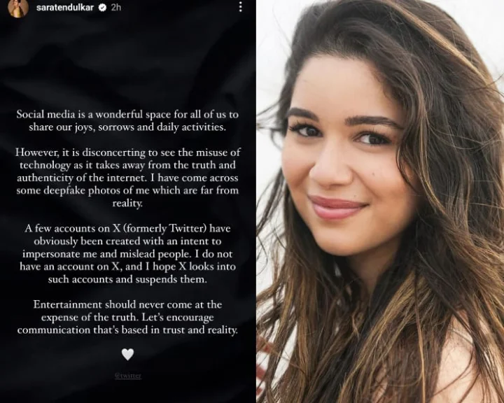 sara tendulkar deep fake news