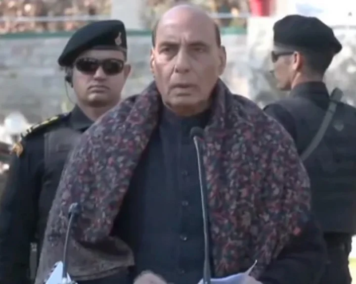 Defense Minister Rajnath Singh reached Rajouri