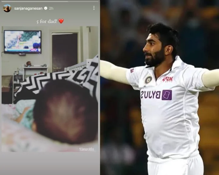 jasprit bumrah sanjana ganesan son