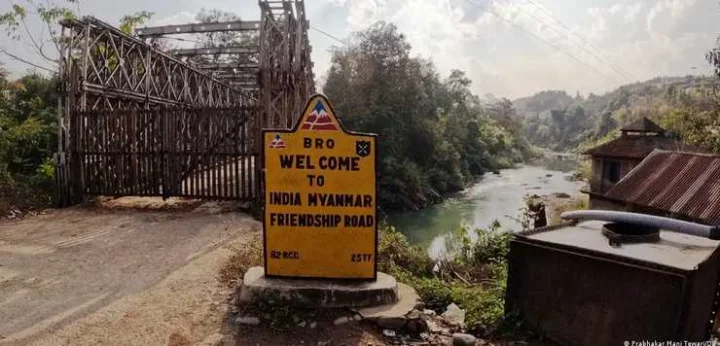 Fencing exercise on India-Myanmar border