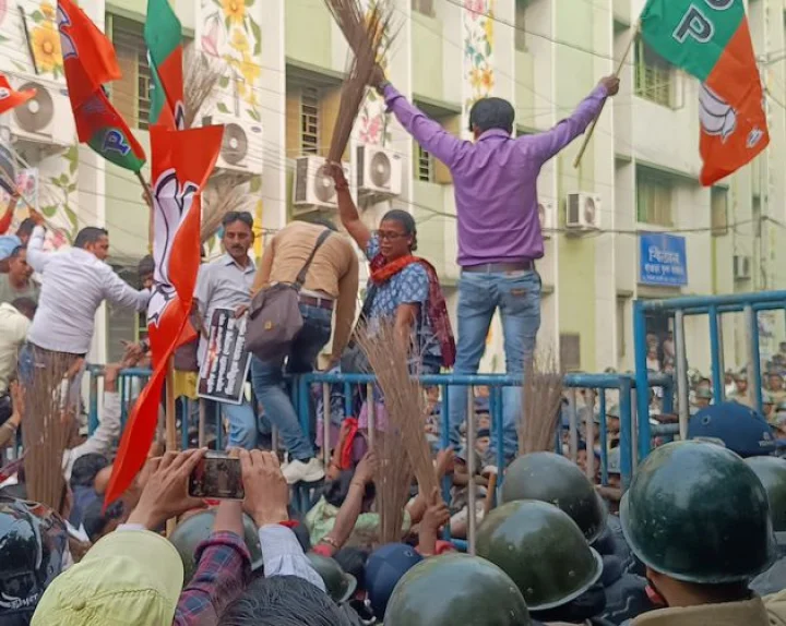 sandeshkhali protest