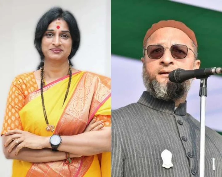 Madhavi Lata_Asaduddin Owaisi
