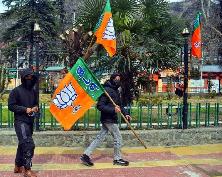 bjp rally in srinagar