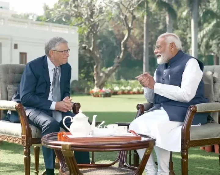 bill gates with narendra modi