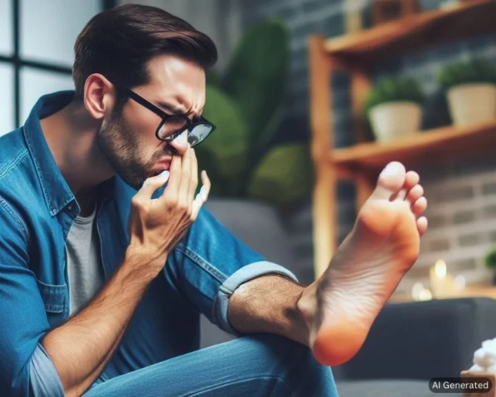 smelly feet through shoes