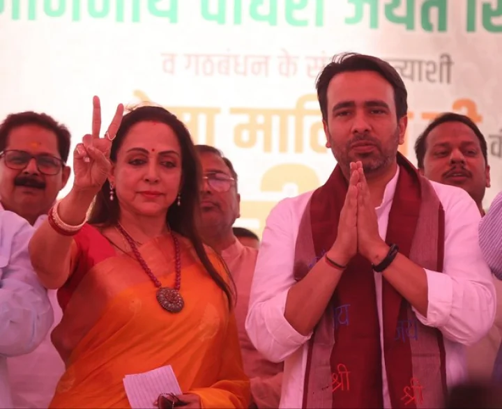hema malini with jayant choudhary