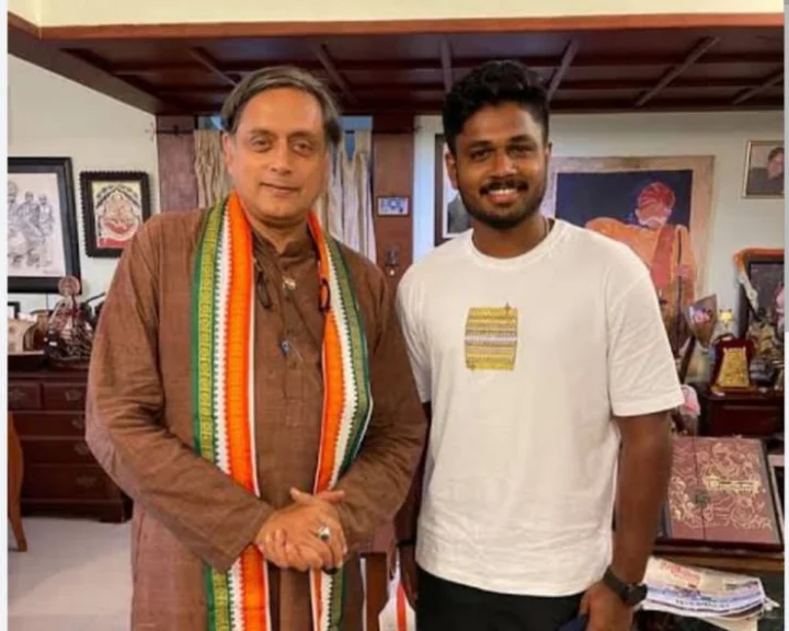 shashi tharoor sanju samson news in hindi