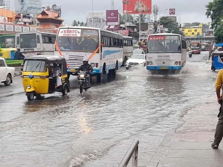 Torrential rains cause damage to property in Kerala