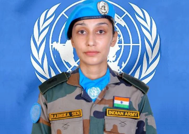 भारतीय शान्तिरक्षक मेजर राधिका सेन 2023 ‘लैंगिक सैन्य पैरोकार’ पुरस्कार की विजेता