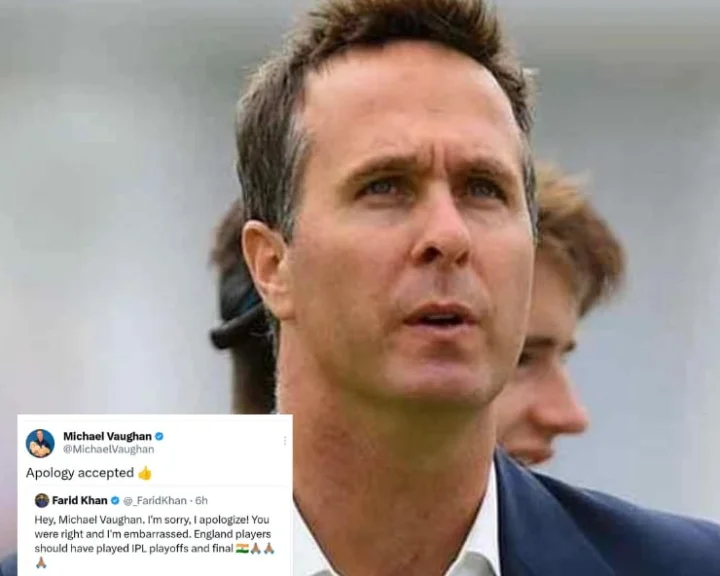Pakistani Fan apologies to Michael Vaughan on twitter hindi news