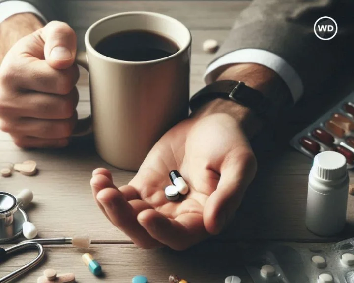 Medicines With Tea Coffee