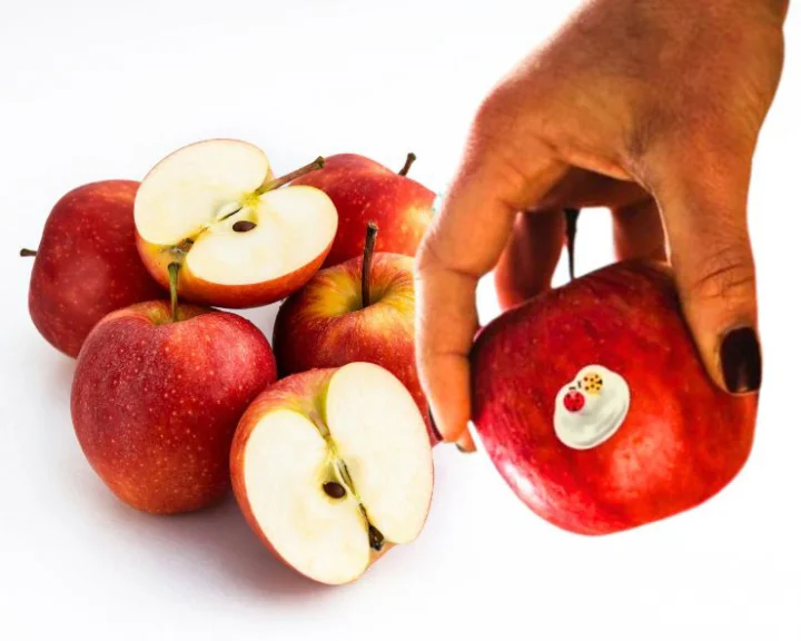 Sticker On Apple