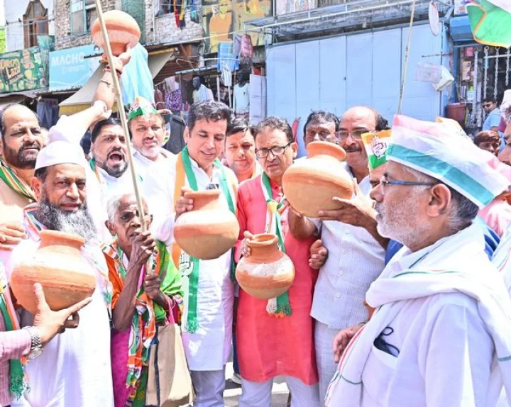 congress protest in delhi