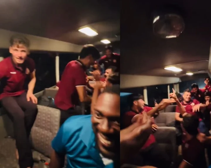 Afghanistan players dance on dj bravo song