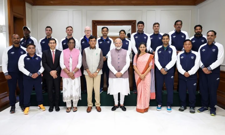 Modi With Olympians