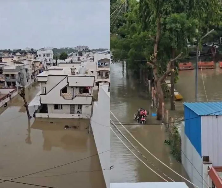 Heavy rain in South Gujarat