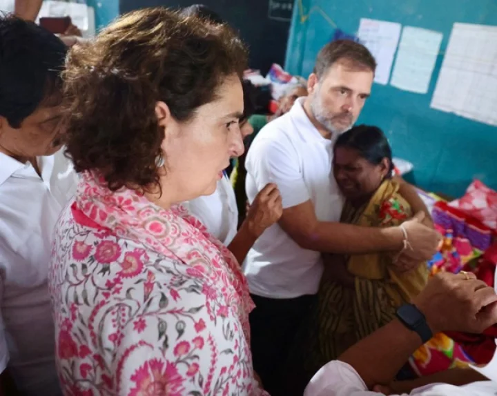 Rahul Gandhi and Priyanka Gandhi reached Wayanad