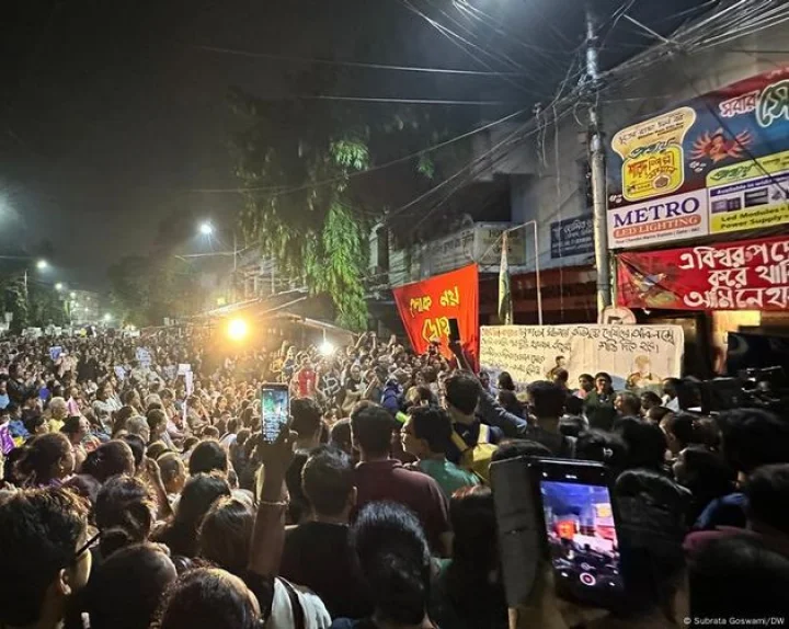 kolkata protest Subrata Goswami/DW