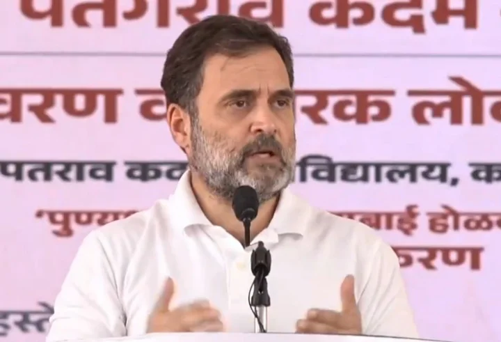 rahul gandhi sangli rally in maharashtra attacked pm modi shivaji maharaj statue apology