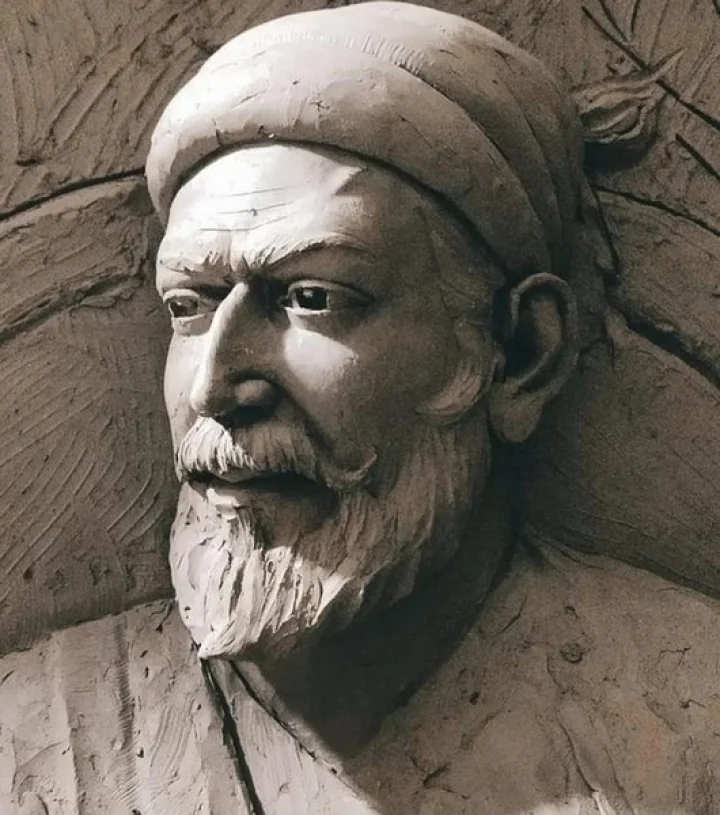 Mark on the forehead of Shivaji Maharaj statue in Rajkot Fort