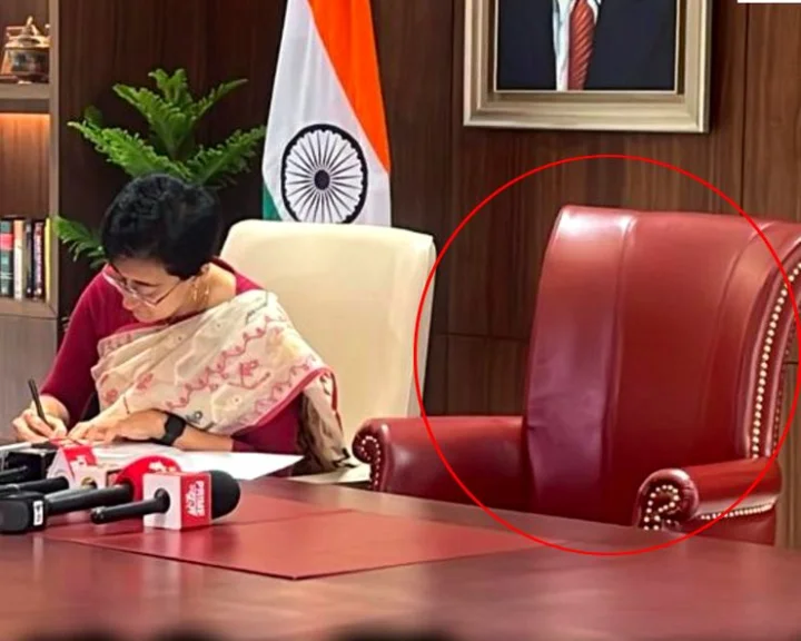 Delhi CM Atishi took charge