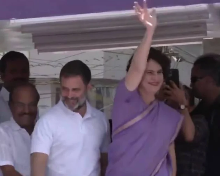 priyanka rahul in wayanad