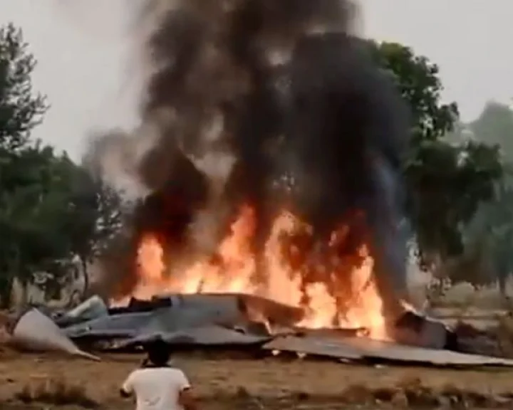 Air Force MiG 29 aircraft crashes