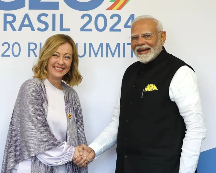 Modi Meloni met at G20 Summit