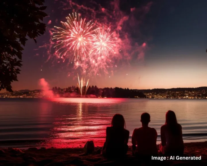 New year beach