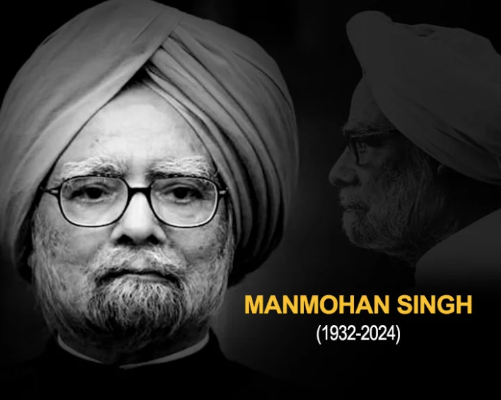 There was a long queue of people paying tribute to Manmohan Singh