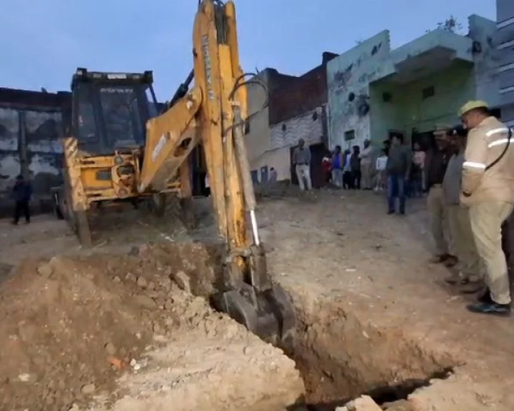 Excavation started for police post in Sambhal