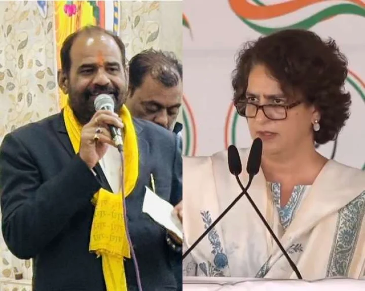 ramesh bidhuri and priyanka gandhi