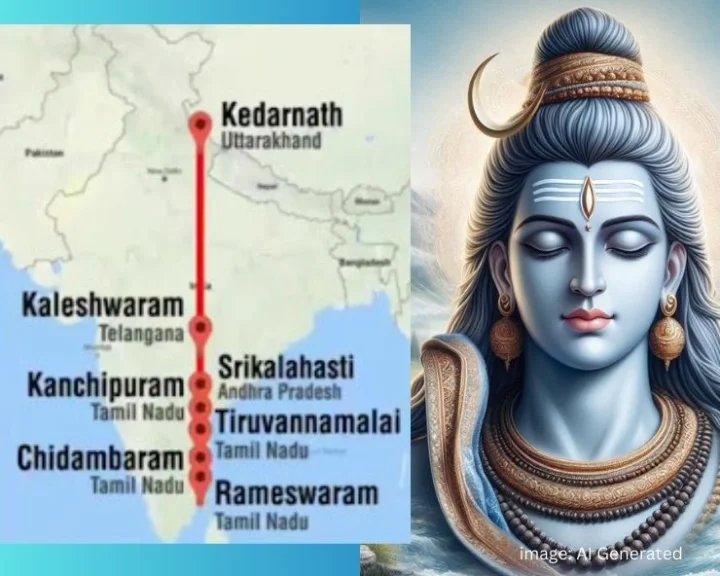 5 shiva temples in a single row