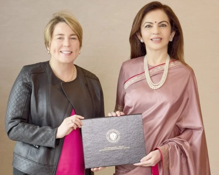 Nita Ambani honored by Massachusetts Governor