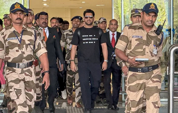 Morse Code on MS Dhoni's T-shirt