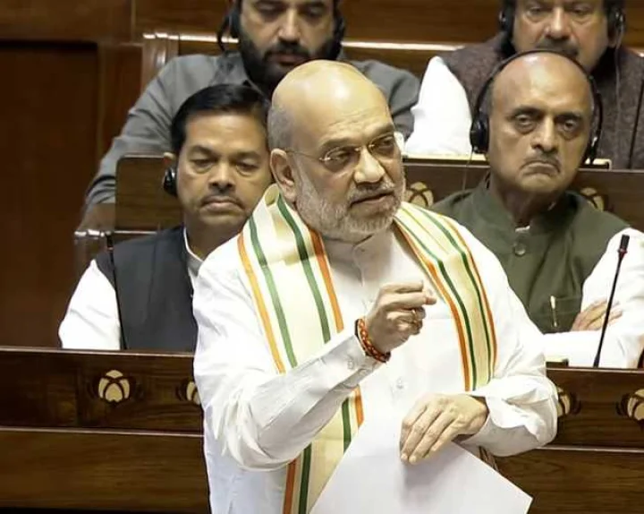 amit shah in parliament (photo sansad tv)
