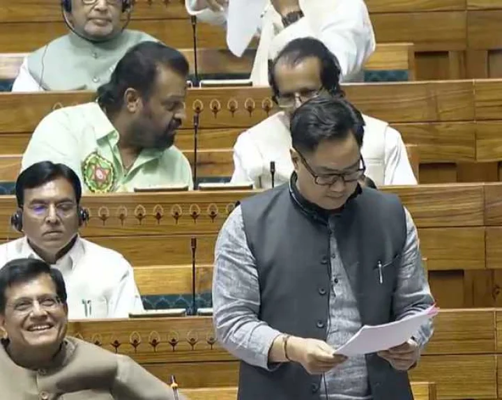 kiren rijiju photo : sansad tv