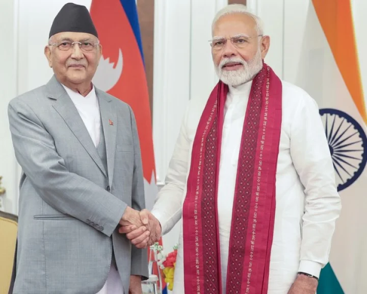 Prime Minister Modi met Nepal Prime Minister KP Sharma Oli