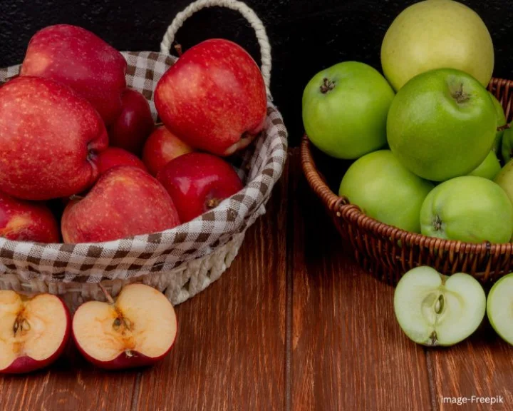 red or green apple which is better hindi