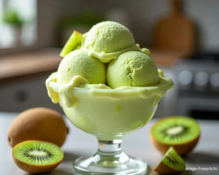 kiwi ice cream recipe at home in hindi