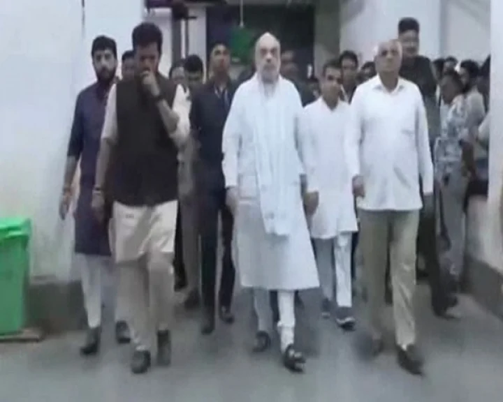 Home Minister Amit Shah visits plane crash site in Ahmedabad